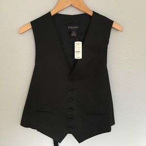 NWT Brooks Brothers Silk Tuxedo Vest, Size L